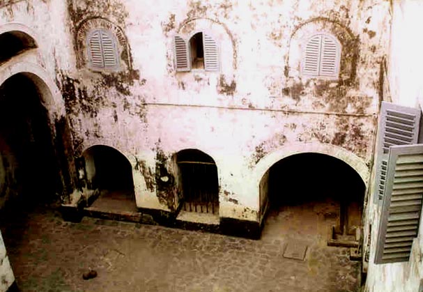 Elmina Castle. Female slave courtyard