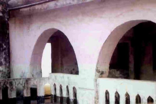 Elmina Castle. Arches above the female slave courtyard.