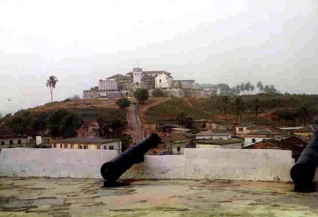 View of Coenraadsburgh (Fort St. Iago) from Elmina Castle