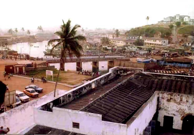 View over the Benya River from the quarters of the Director-General, Elmina Castle