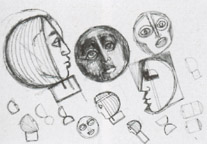 Fig. 116, Face Forms for Sculpture